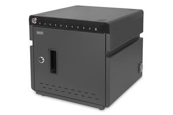 DIGITUS mobilní stolní nabíjecí skříňka pro tablety do 14 palců, 10 zařízení. UV-C, USB-C ( až 20W na zařízení (DN-45004)