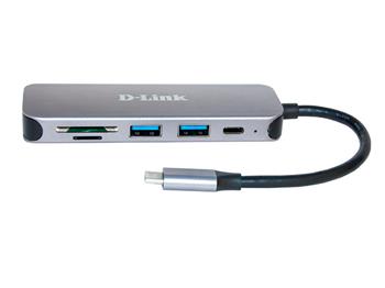 D-Link DUB-2325/E 5-in-1 USB-C Hub with Card Reader (DUB-2325/E)