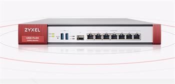 Zyxel USG FLEX 500, 7 Gigabit user-definable ports, 1*SFP, 2* USB with 1 YR Gold Security Pack (USGFLEX500-EU0102F)