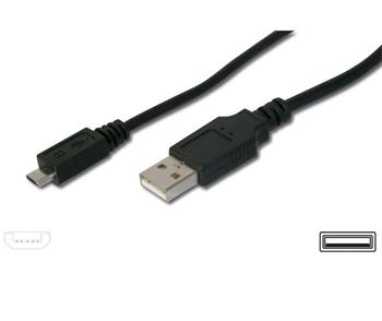PremiumCord Kabel micro USB 2.0, A-B 2m (ku2m2f)