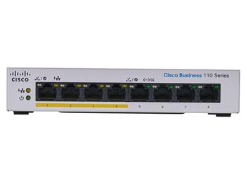 CBS110 Unmanaged 8-port GE, Partial PoE, Desktop, Ext PS (CBS110-8PP-D-EU)