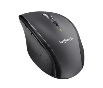Logitech myš Wireless Mouse M705 Marathon, laserová,unifying, 7 tlačítek,1000dpi, černá/šedá (910-001949)