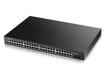 Zyxel GS1900-48HP v2, 48-port GbE L2 Smart Switch, 170 Watt rackmount (GS190048HPV2-EU0101F)