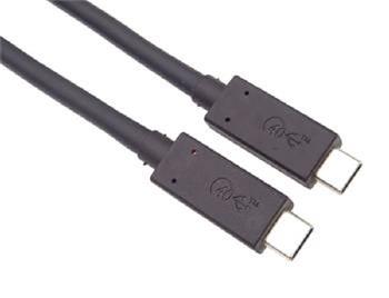 PremiumCord USB4™ 40Gbps 8K@60Hz kabel Thunderbolt 3 délka: 0,5m (ku4cx05bk)