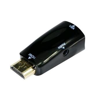GEMBIRD redukce HDMI na VGA + Audio, M/F, černá (A-HDMI-VGA-02)
