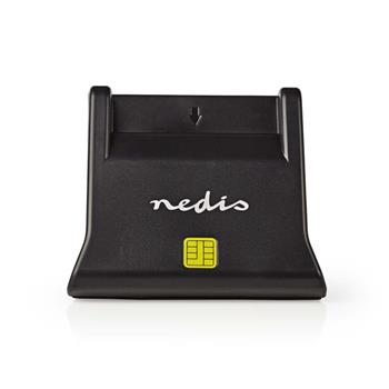 Nedis CRDRU2SM3BK - Smartcard reader | USB 2.0 | Desktop model | Black (CRDRU2SM3BK)