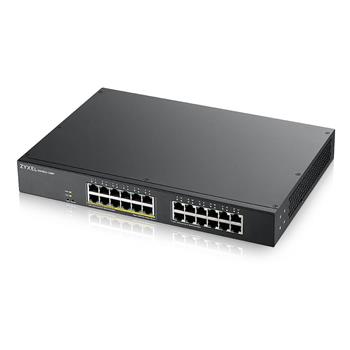 Zyxel GS1900-24EP, 24-port GbE L2, 12 Port PoE Smart Switch, rackmount, 130 Watt (GS1900-24EP-EU0101F)