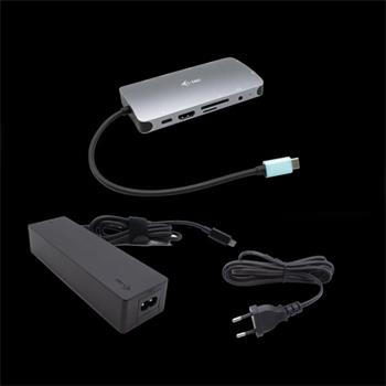 I-tec USB-C Metal Nano Dock HDMI/VGA with LAN + Power Delivery 100W + Charger 100W (bundle) (C31NANOVGA100)