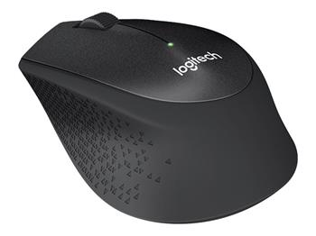 Logitech myš Wireless M330 Silent Plus, optická, bezdrátová, 3 tlačítka, černá, 1000dpi (910-004909)