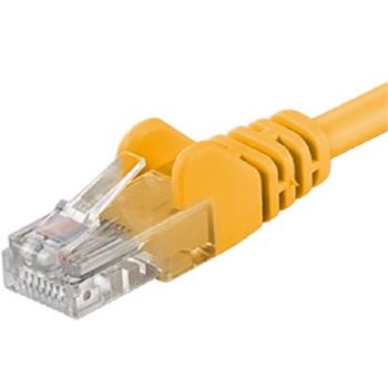 PremiumCord Patch kabel UTP RJ45-RJ45 CAT6 5m žlutá (sp6utp050Y)