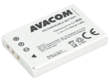 Avacom náhradní baterie Olympus LI-80B Li-Ion 3.7V 750mAh 2.8Wh (DIOL-LI80-B750)
