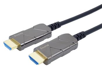 PremiumCord Ultra High Speed HDMI 2.1 optický fiber kabel 8K@60Hz,zlacené 5m (kphdm21x05)