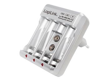 LOGILINK PA0168 LOGILINK - Nabíječka batérií pro Ni-MH/Ni-Cd AA/AAA/9V nabíjecí batérie (PA0168)