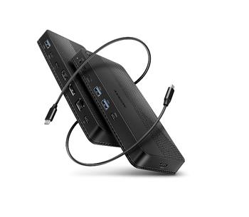 AXAGON HMC-U4, USB4 40Gbps dock, 3x USB-A, 2x USB-C, HDMI & DP 8K/30Hz, RJ-45, SD/mSD, audio, PD 100W, kabel USB-C 80cm (HMC-U4)