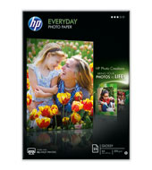 HP Q5451A Lesklý fotografický papír Everyday – 25 listů/A4/210 mm x 297 mm , 200gr (Q5451A)