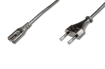 Kabel napájecí pro notebooky 2-pólový (2-piny), délka 1,8m (PC-184-VDE)
