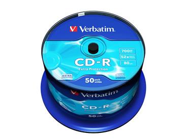 CD-R medium Verbatim 52x (700MB)-50ks, DataLife Protection, Spindle (43351)