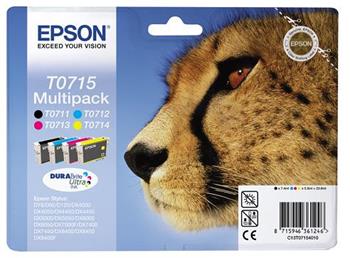 EPSON cartridge T0715 (black/cyan/magenta/yellow) multipack (gepard) (C13T07154012)