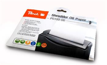 PEACH olejový papír pro údržbu skartovaček Shredder Service Kit PS100-00, 12 listů (PS100-00)