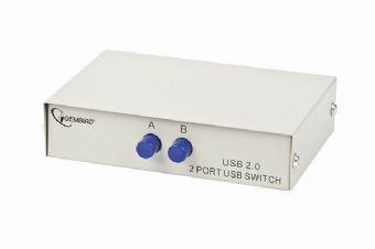 GEMBIRD Datový přepínač USB 2:1 manuální (switch) (DSU-21)