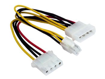 Gembird kabel MOLEX (4pin) s vývodem na P4 ATX (4pin) 15cm (CC-PSU-4)