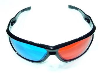3D brýle - plastové, Red/Cyan, ergonomické