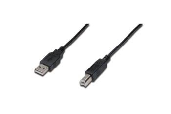 Digitus Připojovací kabel USB 2.0, typ A - B M / M, 5,0 m, černý (AK-300105-050-S)