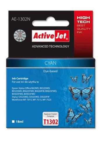 ActiveJet inkoust Epson T1302 Cyan new, 18 ml AE-1302N (EXPACJAEP0208)