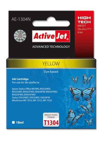 ActiveJet inkoust Epson T1304 Yellow new, 18 ml AE-1304N (EXPACJAEP0210)