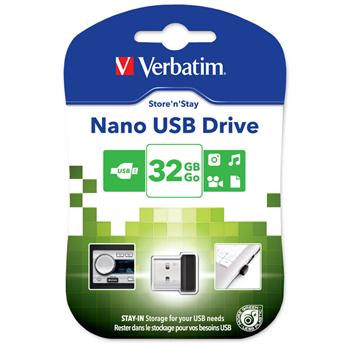 VERBATIM Store 'n' Stay NANO 32GB USB 2.0 černá (98130)