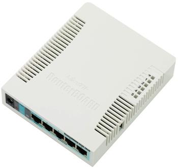 MikroTik RB951Ui-2HnD, 600Mhz, 128MB RAM, 5xLAN, 2.4Ghz 802.11n, L4, case, PSU (RB951Ui-2HnD)
