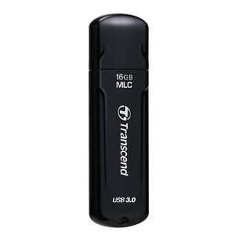 Transcend 16GB JetFlash 750, USB 3.0 flash disk, MLC, LED indikace, černý (TS16GJF750K)