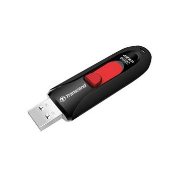 Transcend 32GB JetFlash 590, USB 2.0 flash disk, černo/červený (TS32GJF590K)