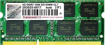 Transcend 4GB DDR3 1066 SO-DIMM 2Rx8 (TS512MSK64V1N)