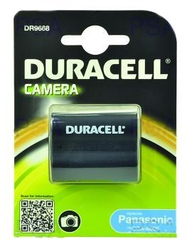 DURACELL Baterie - DR9668 pro Panasonic CGR-S006E/1B, černá, 700 mAh, 7.4V (DR9668)
