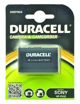 DURACELL Baterie - DR9700A pro Sony NP-FH30, černá, 650 mAh, 7.4V (DR9700A)