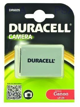 DURACELL Baterie - DR9925 pro Canon LP-E5, šedá, 1020 mAh, 7.4V (DR9925)
