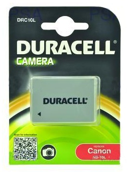 DURACELL Baterie - DRC10L pro Canon NB-10L, černá, 820 mAh, 7.4 V (DRC10L)