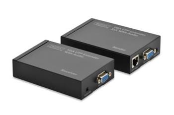 Digitus VGA Video Extender Cat5 až 300 m, max. rozlišení 1920x1200, Audio (DS-53400)