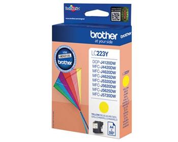 Brother LC-223Y (inkoust yellow,600 str.@ 5% draft) (LC223Y)