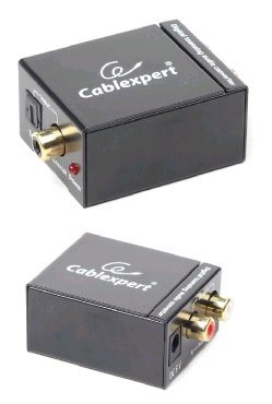 GEMBIRD Dat extender digital na analog audio konvertor, SPDIF/RCA (DSC-OPT-RCA-001)