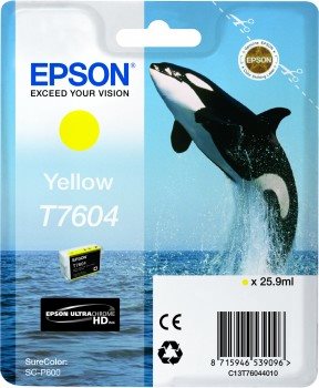 EPSON cartridge T7604 Yellow (kosatka) (C13T76044010)