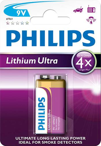 Philips baterie 9V Ultra lithium (6FR61LB1A/10)