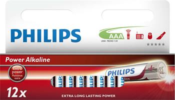 Philips baterie AAA Power Alkaline - 12ks (LR03P12W/10)