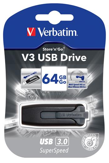 VERBATIM Store 'n' Go V3 64GB USB 3.0 černá (49174)