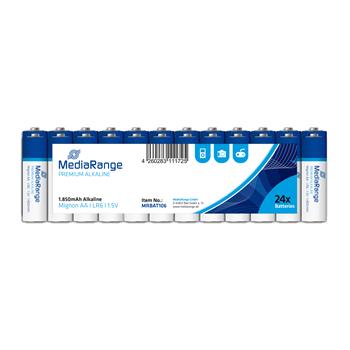 MediaRange Premium baterie Mignon AA 1,5V Alkalické 24ks (MRBAT106)