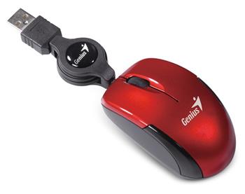 GENIUS Micro Traveler V2/ drátová/ 1200 dpi/ USB/ červená (31010125107)