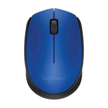 Logitech myš Wireless Mouse M171, optická, 2 tlačítka, modrá, 1000dpi (910-004640)