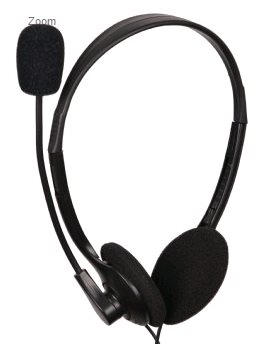 GEMBIRD sluchátka s mik. MHS-123, černá (SLU05112F)