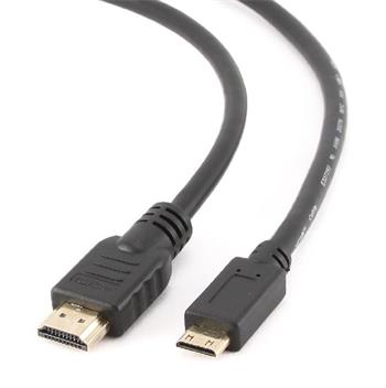 GEMBIRD Kabel HDMI-HDMI mini 1,8m, 1.4, M/M stíněný, zlacené kontakty, černý (KAB051I37)